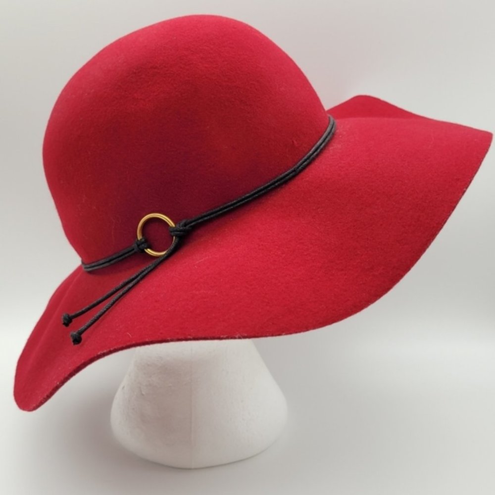 DELUX | wool felt wide brim floppy hat